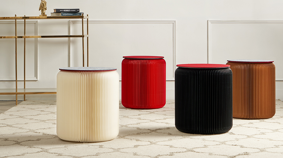 Cylindrical Foldable Paper Stool ST05
