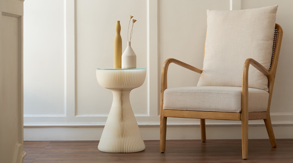 Paper Made Little Black Dress Folding Side Table TB03