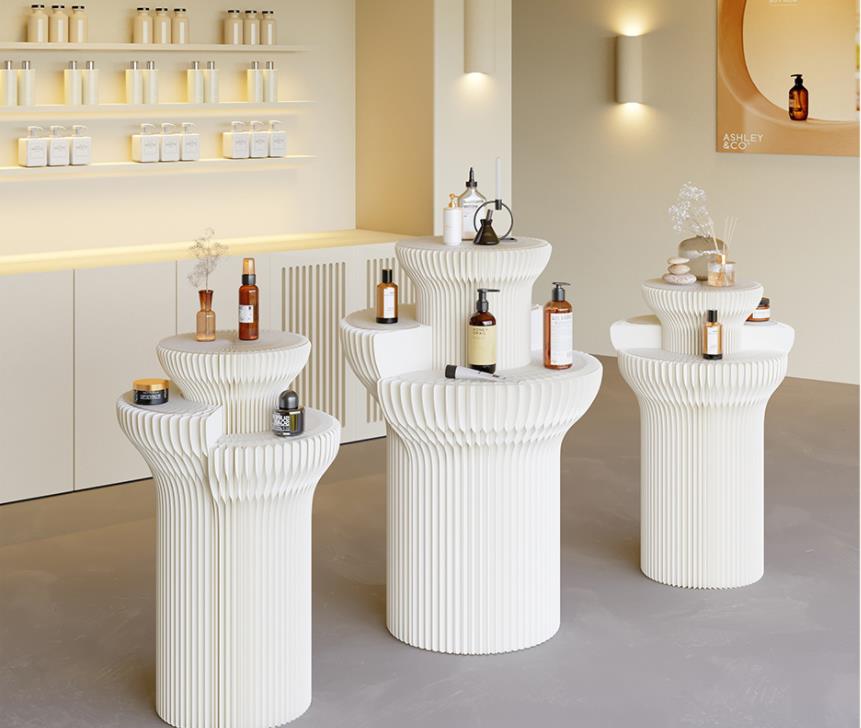 3 Tiers Cylindrical Paper Made Display Stand BS03