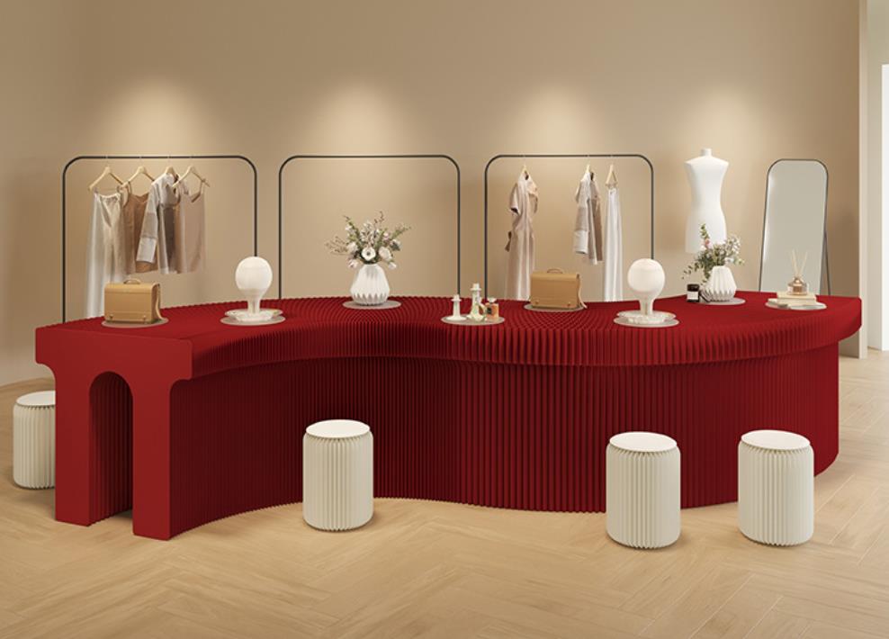 Arch Shape Kraft Paper Made Folding Display Stand BS40